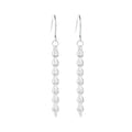 Schlichte und legere S925 Silber Phönixschwanz-Hakenohrringe für Damen, hypoallergene Ohrringe für den täglichen Gebrauch von Frauen