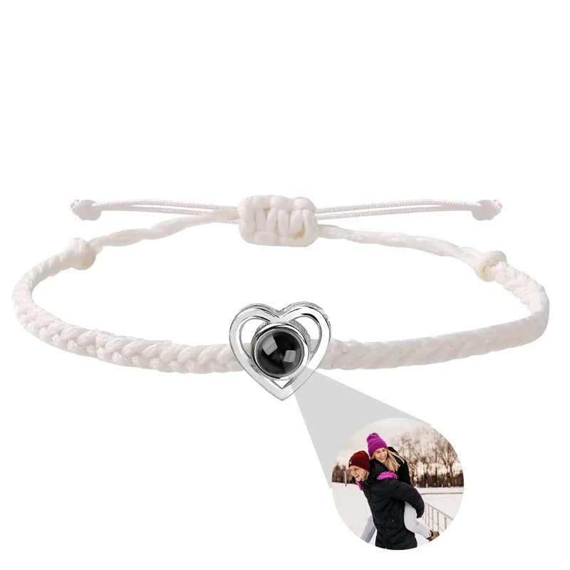 Individuelle Armbänder mit Bild im Inneren, personalisierte Projektionsarmbänder mit Fotos, Armband als persönliches Foto-Erinnerungsgeschenk