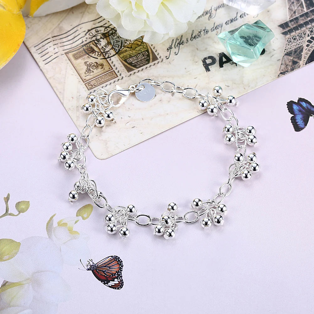 Wunderschöne 925er Silberarmbänder, schön für Hochzeiten, Damenkettenarmband, Charm-Perlen, modischer, wunderschöner Schmuck Großhandel