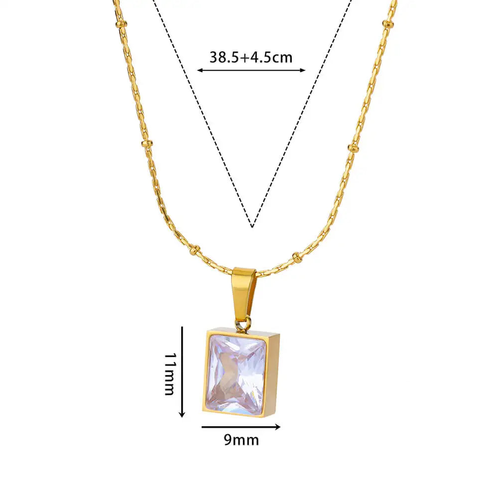 Collares con colgante de mariposa de circonita de lujo para mujer, cadena de acero inoxidable chapado en oro, collar, joyería de boda, novedad de 2025