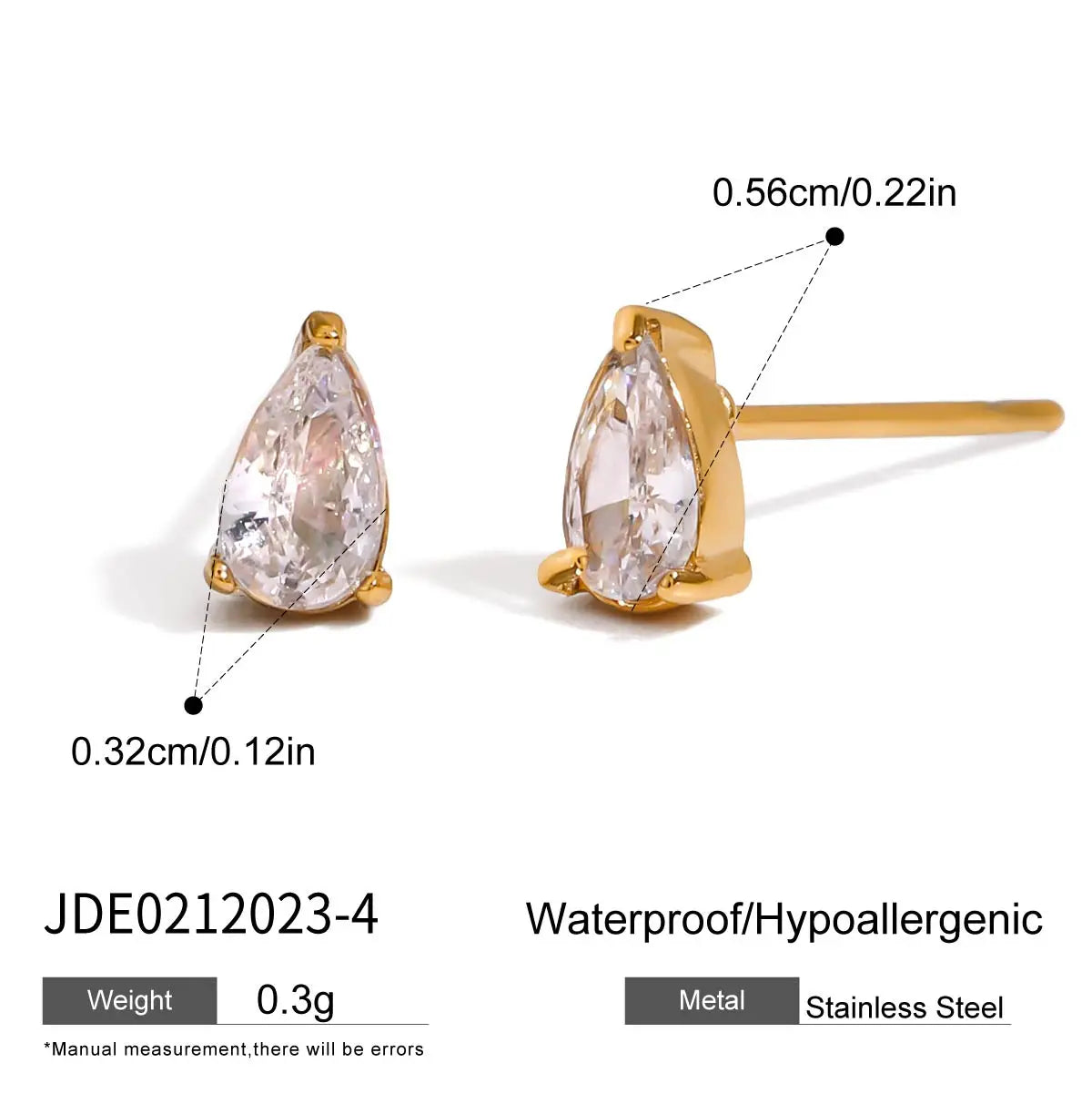 Uworld Minimalismus Geburtsstein Goldfarbene Ohrstecker Anmut Personalisierte Zarte Edelstein-Ohrringe Feiner Geburtsmonat Stein-Anhänger