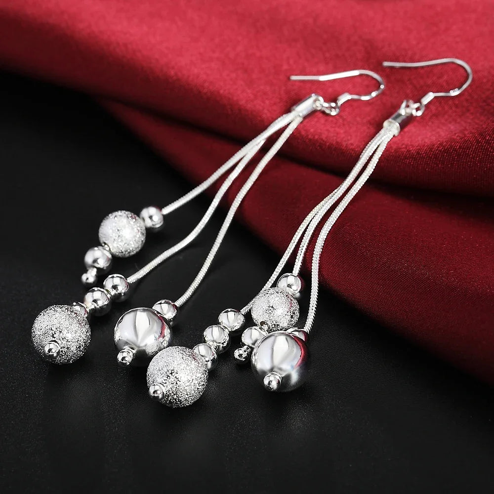 Hochwertige 925 Sterling Silber Ohrringe Schlichte runde Creolen für Frauen Mode Hochzeit Verlobung Charm Schmuck