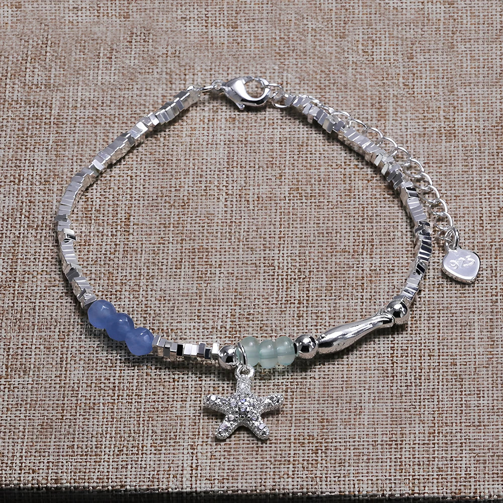 925er Sterlingsilber Sternperlen Armband für Frauen Fragmentiertes Silber Süß Romantisch Vielseitig Trend Schmuck Geschenke Dropshipping