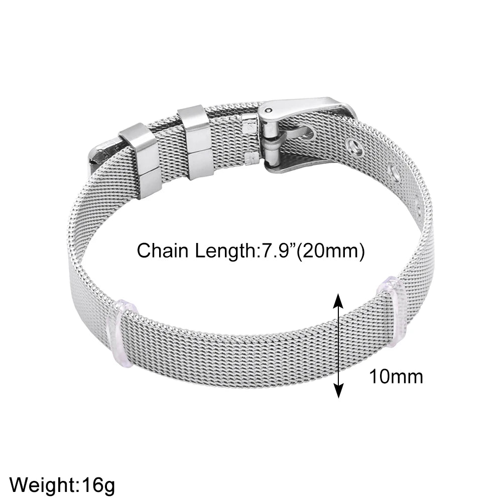 FLOLA DIY 26 Buchstaben Personalisierte Namensarmbänder für Damen Gold Silber Farbe Breites Band Initial Armbänder Handgemachter Schmuck brtd91