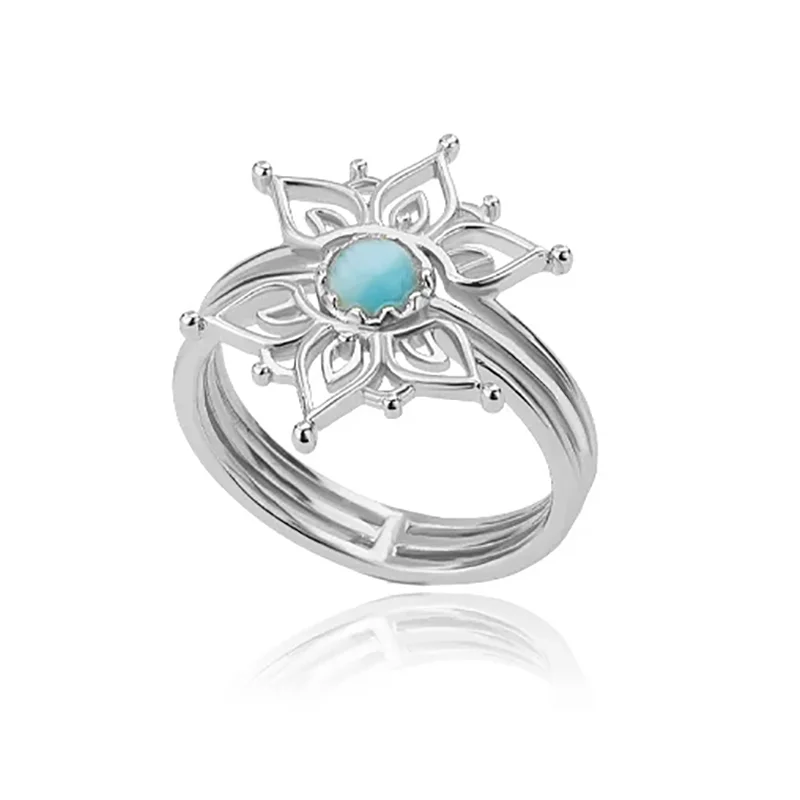Edelstahl Lotusblumenring für Frauen, goldfarben, Vintage-Stein, Opal, ovaler Blumenring, modischer ästhetischer Schmuck, Geschenk