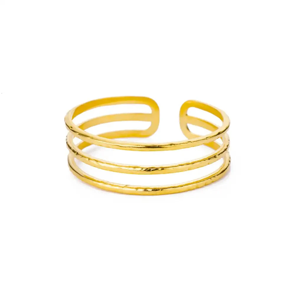 Edelstahl Armreif für Damen Vergoldeter Luxus Mehrschichtiger Armreifen 2023 Kostenloser Versand Schmuck Pulseras Mujer