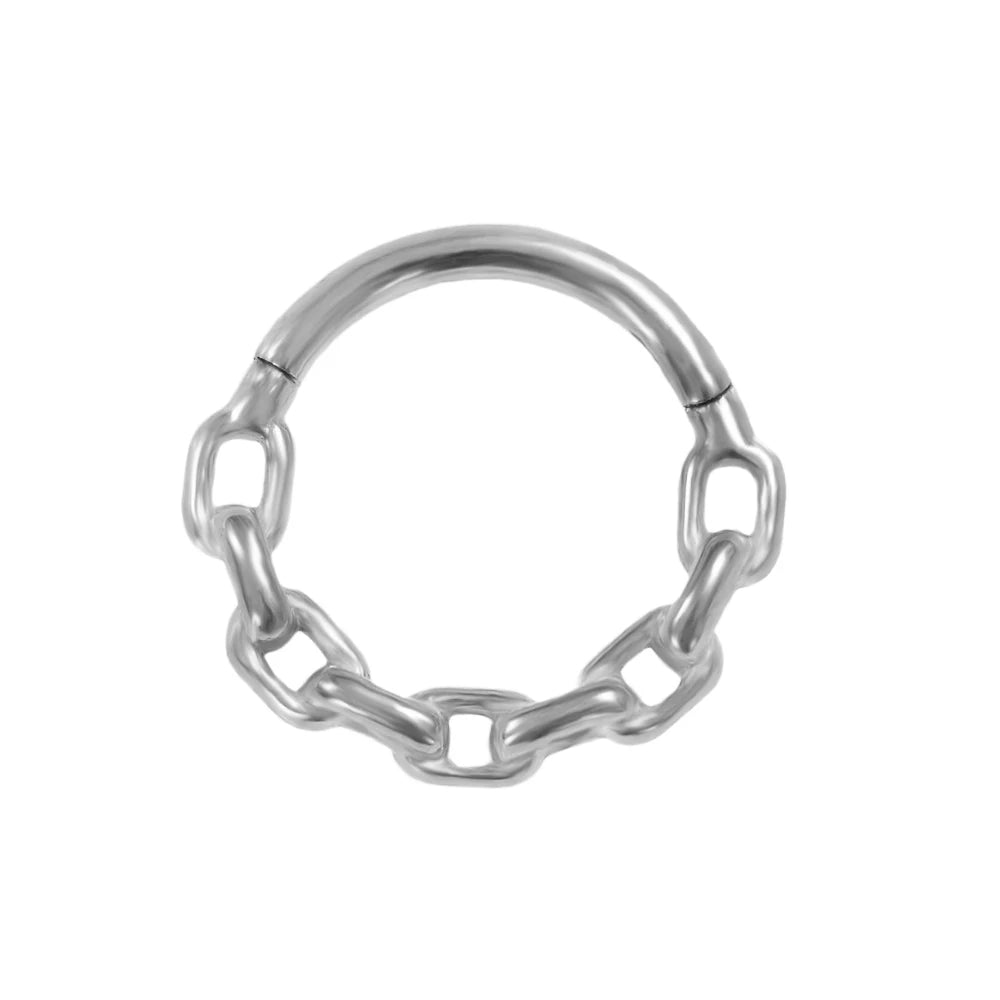 Anillo de nariz con flores, tabique, 100 % acero quirúrgico 316L, circonita, clicker, perforación Daith, cartílago de oreja, aro Helix, flores, gotas de agua