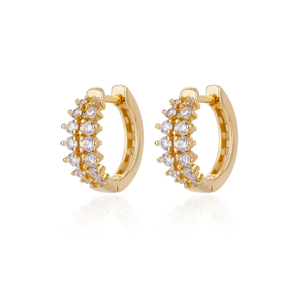 Zirconium Stern Ohrringe für Frauen Mädchen Edelstahl Gold Farbe Ohrring Y2k Hochzeit Ästhetischer Schmuck aretes mujer
