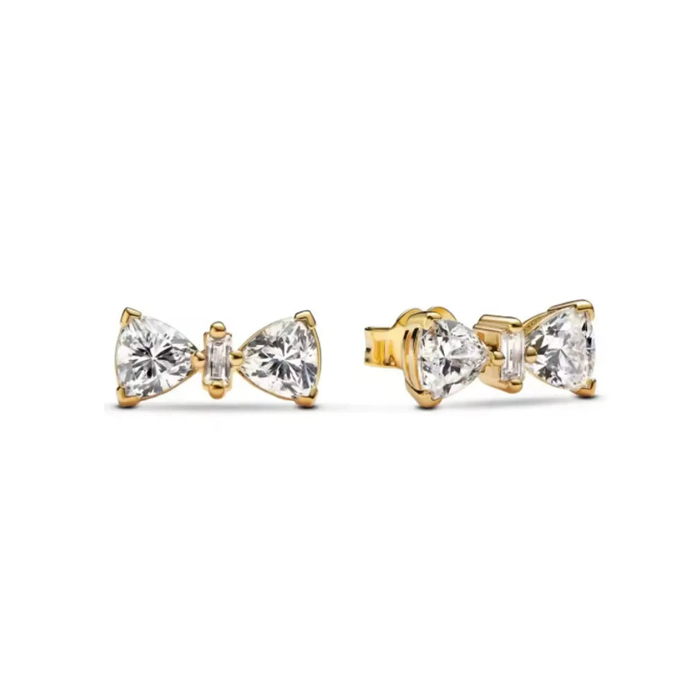 Neue S925 Silber Herz-Stein-Ohrstecker geeignet für Valentinstag, Muttertag, Jubiläumsgeschenk DIY Charm-Schmuck