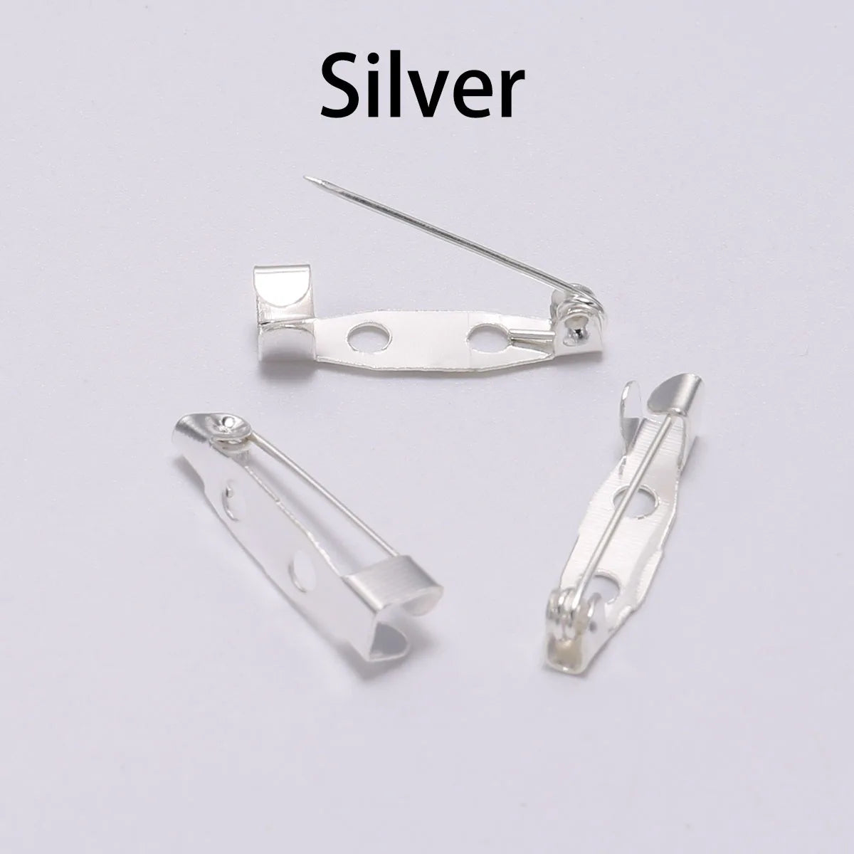 20-50 unidades de 20 25 32 38mm Pin de Broche con Cierre de Seguridad Base en Blanco Soporte para Placa para Fabricación de Joyas DIY Suministros