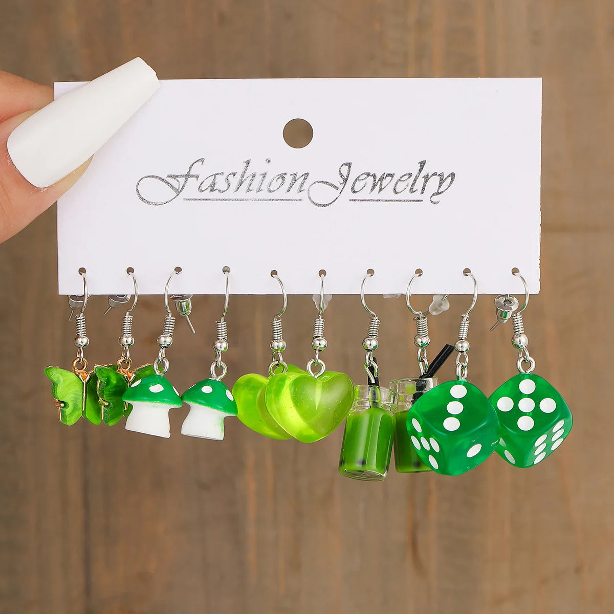 Neues Mode-Set mit niedlichen Cartoon-Ohrringen in Pink, farbenfrohe Dopamin-Acryl-Ohrringe für Damen und Mädchen, neues trendiges Schmuck-Accessoire-Geschenk