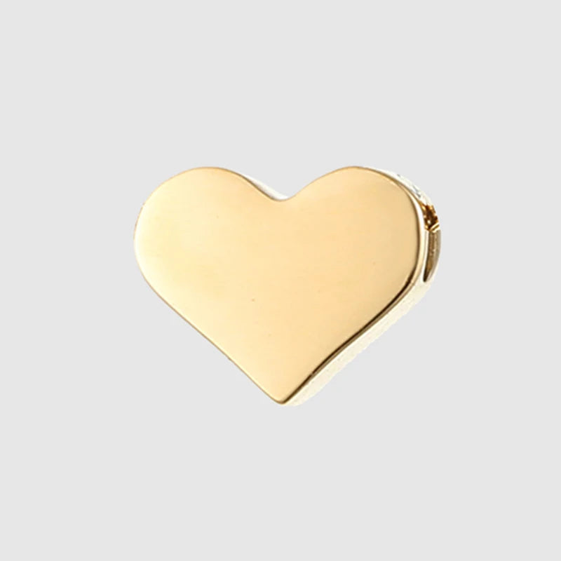 Stainless Steel Initial Heart Charm for Jewelry Silver Plated Letter Name Pendant for Women Wholesale Alphabet A-Z Jewelry Gift