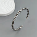 Neues doppelreihiges, drahtgewickeltes, vergoldetes 18K Edelstahlarmband, hochwertiger wasserdichter Silberschmuck, Geschenk für Paare