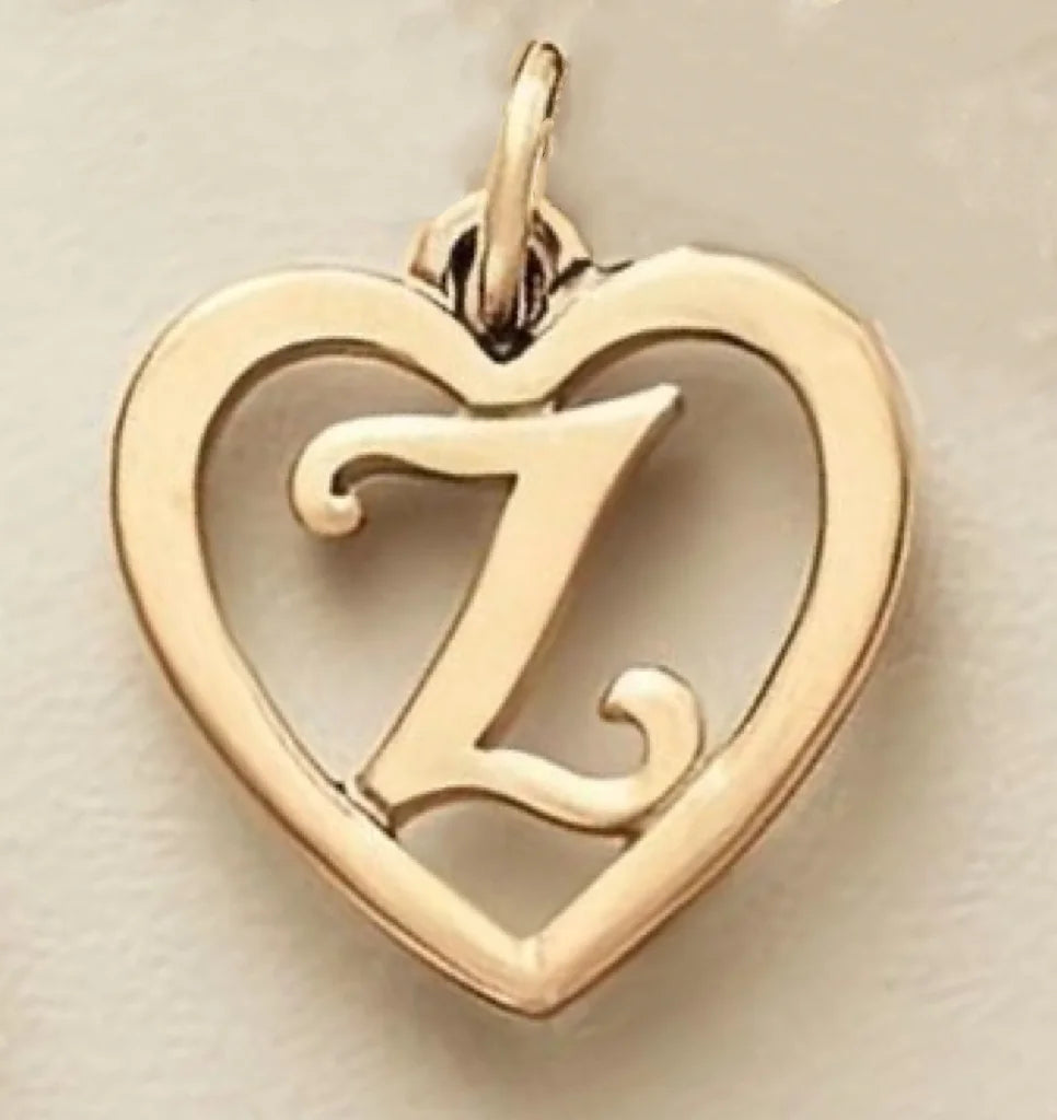 SUNIBI Edelstahl-Buchstabenanhänger Herzform Hohl Anhänger Charm für Armbänder Halsketten für Frauen DIY Schmuckherstellung
