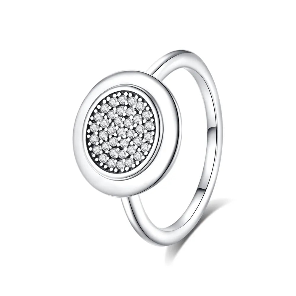 925er Sterling Silber Ringe für Frauen Original Krone Herz Wunschknochen Verlobung Hochzeit Rose Gold Kristall Ring Luxusschmuck