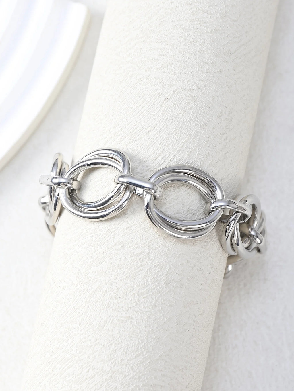 Armbänder aus rostfreiem Stahl mit ovalen Gliedern für Damen und Mädchen, filigrane, einfache, minimalistische Metall-Glieder-Armbänder
