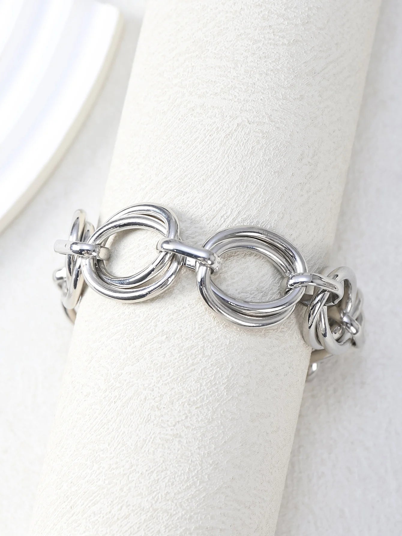Armbänder aus rostfreiem Stahl mit ovalen Gliedern für Damen und Mädchen, filigrane, einfache, minimalistische Metall-Glieder-Armbänder