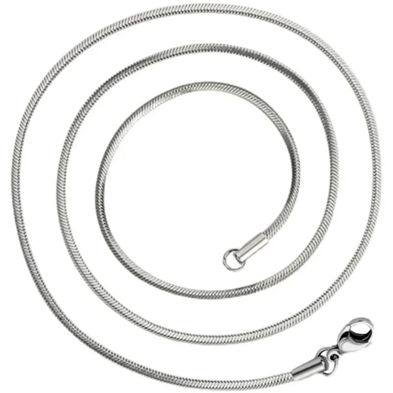 1 Unidad Cadena Eslabones Serpiente Punk Hip-hop Collar de Plata de Ley 925 para Hombres Mujeres Regalos de Joyería Masculina Cadenas Para Hombre