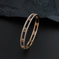 Luxus Kristall Hohl Römische Ziffer Armbänder für Frauen Männer Edelstahl Unisex Armreif Mode Klassischer Schmuck Accessoires