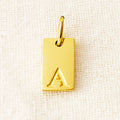 SUNIBI Dije de dije del alfabeto para collares, joyería de acero inoxidable, accesorios de letras grabadas DIY, joyería de moda para mujer