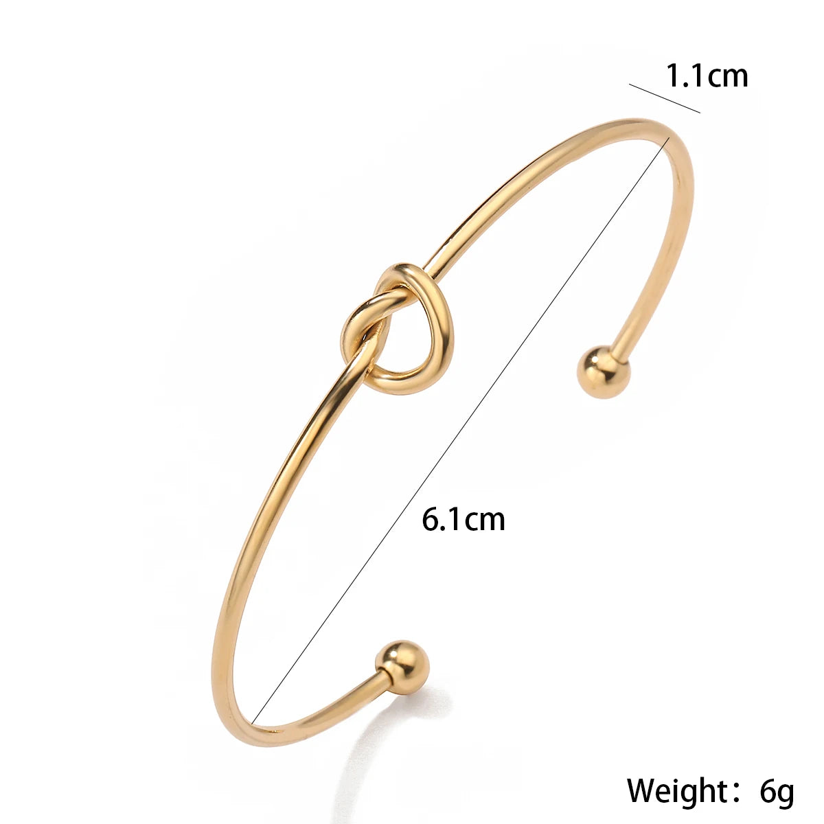 NEWBUY 2026 New Arrival Silver/Gold Color knot Design Bangles For Women Non-Fading Stainless Steel Jewelry