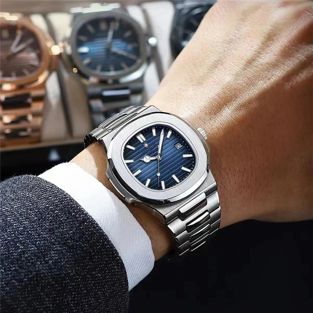 Nuevos Regalos de Relojes de Pulsera de Cuarzo de Moda para Hombre, Estilo Clásico, Deporte, Fecha, Reloj Digital, Reloj de Lujo para Hombre, Relojes Automáticos para Hombre