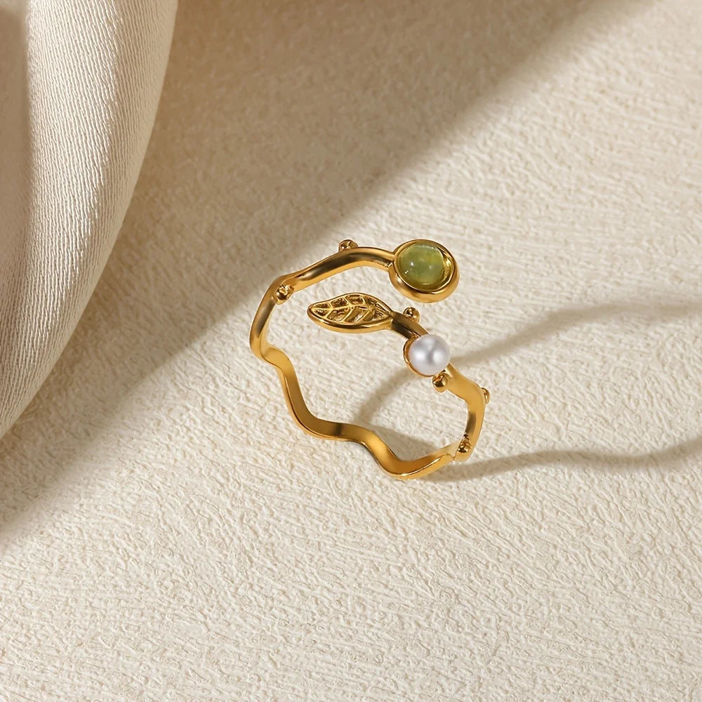 Elegante Edelstahl Big Bloom Blumenringe für Frauen Goldfarbe Sonne Seestern Offener Ring Fingerschmuck Hochzeit Ihr Geschenk Punk