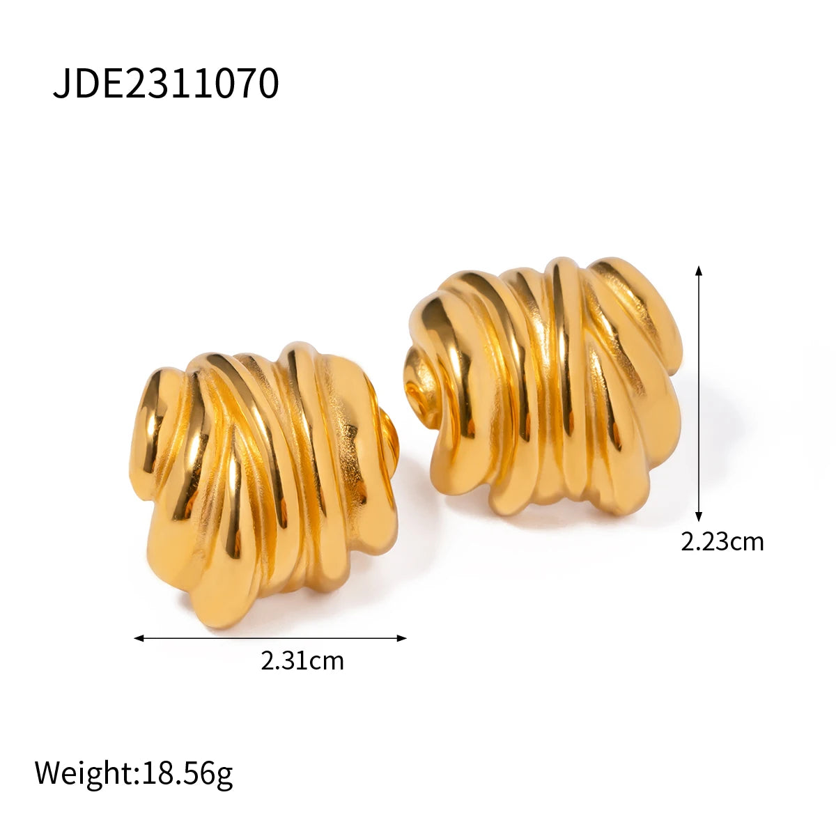 316l Edelstahl Vintage-inspirierte wasserdichte Ohrstecker Personalisierte Charm Mode Schmuck Accessoires Bijoux Geschenk