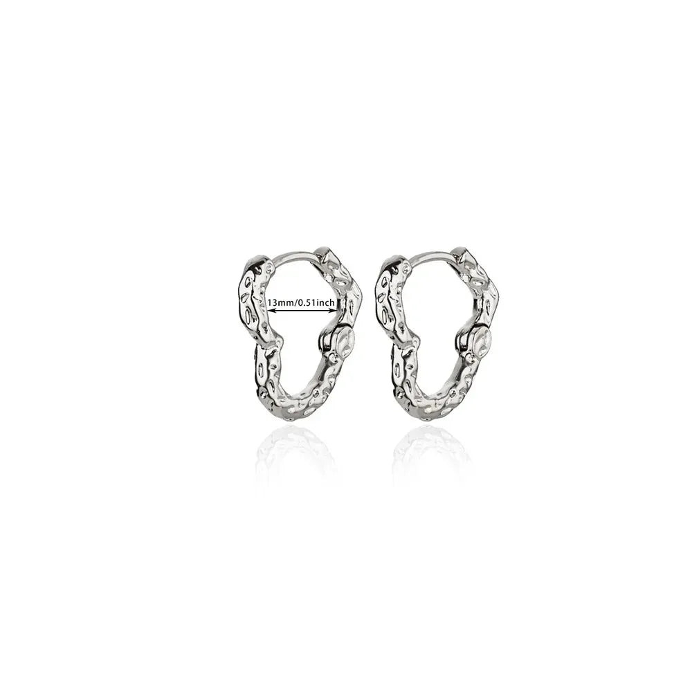 Hohle Zirkon-Herzohrringe für Frauen, Edelstahl, Goldfarben, Herz-Ohrring, Luxuriöser Hochzeitsschmuck für Paare, Geschenk, kostenloser Versand