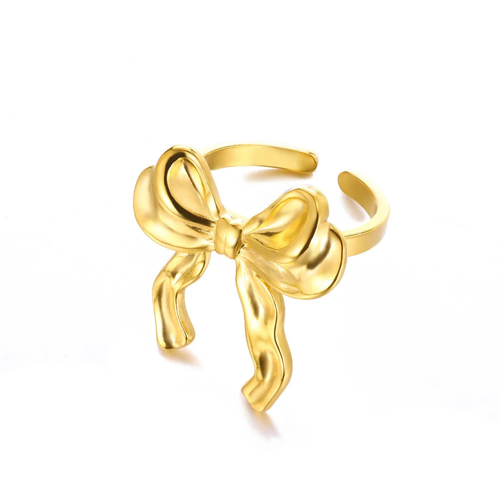 Edelstahl Übertrieben Große Blumenringe Für Frauen Gold Farbe Sonnenblume Fingerring Weiblich Mode Ästhetischer Schmuck Geschenk