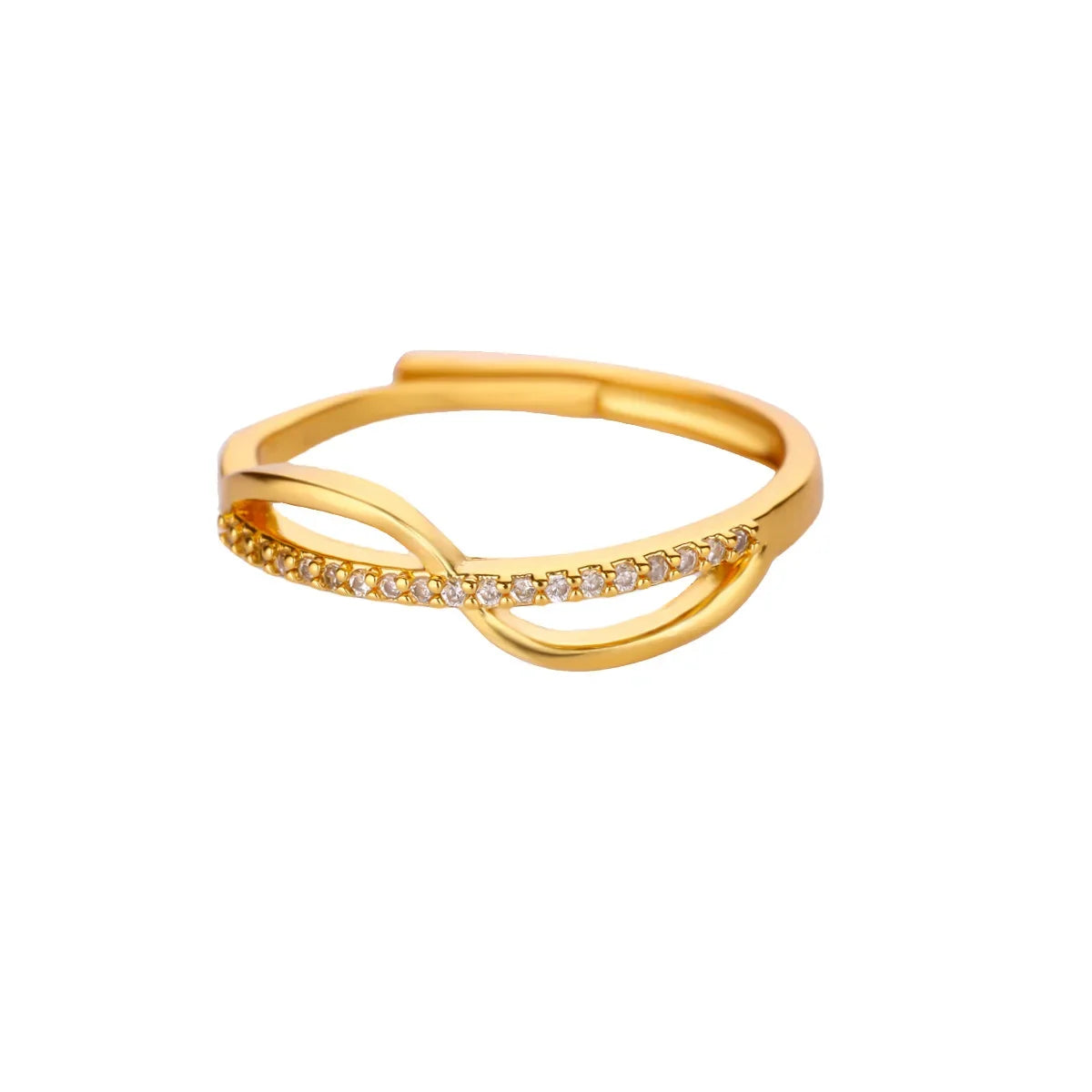Anillos de Acero Inoxidable con Flores Múltiples Apiladas en Color Dorado Elegante para Mujer, Joyería de Anillo Nuevo de Concha para Boda, Cumpleaños, Delicado