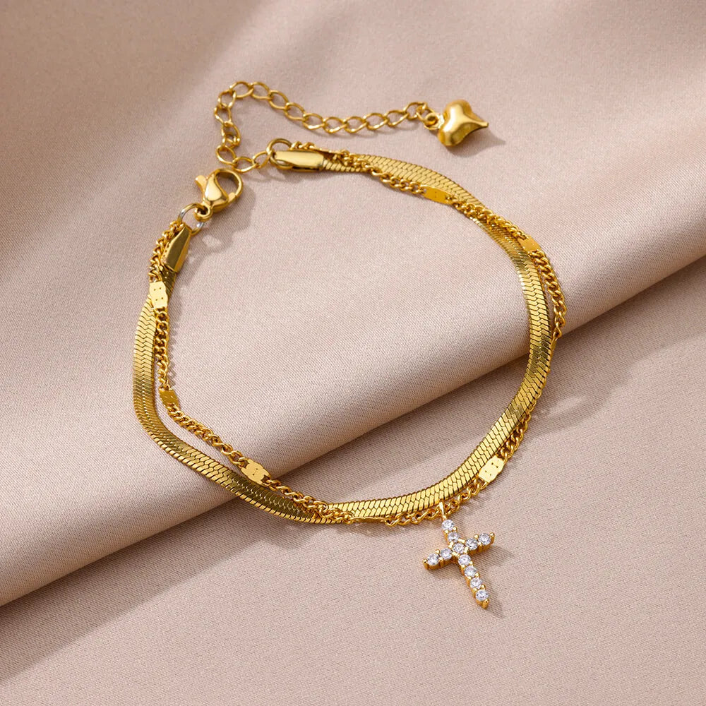 Edelstahl-Imitationsperlen-Fußkettchen für Damen, goldfarbene Kette, Knöchel-Armband, Fußkettchen, Sommer-Strandschmuck-Accessoires, Geschenk