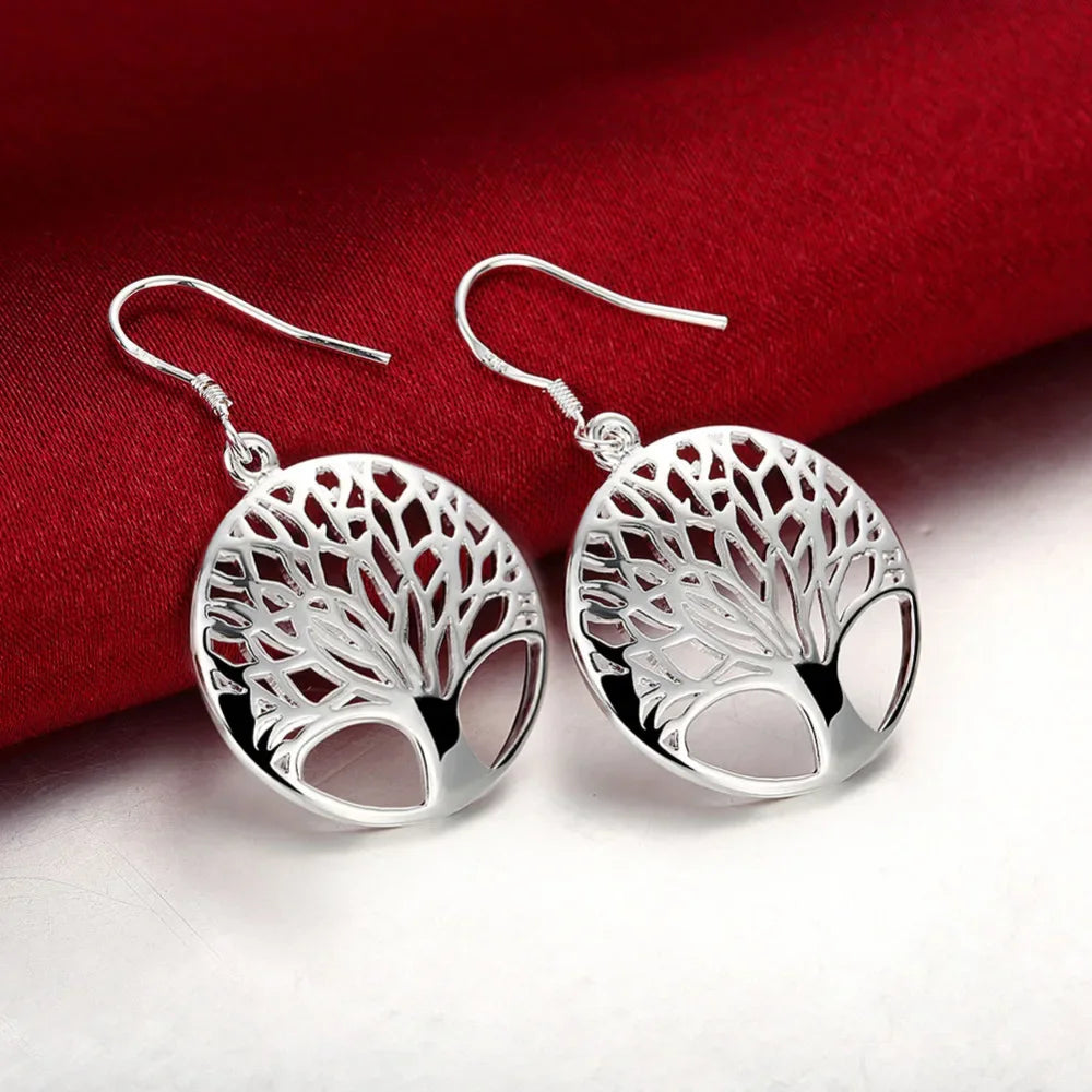 Hochwertige 925 Sterling Silber Ohrringe Schlichte runde Creolen für Frauen Mode Hochzeit Verlobung Charm Schmuck