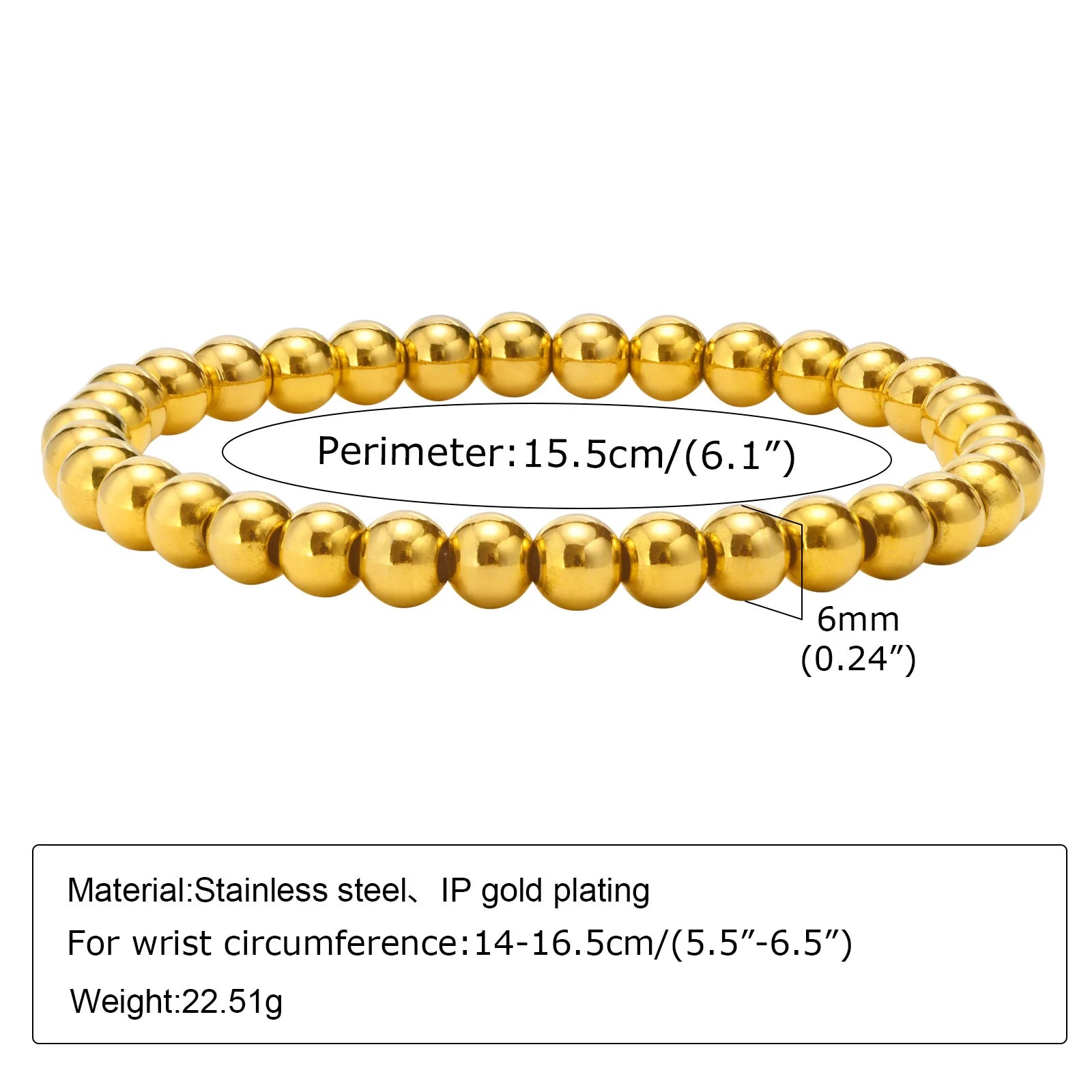 Klobiges Edelstahl-Gliederarmband für Damen, vergoldete Layering-Armbänder Armband Wasserdichter Schmuck