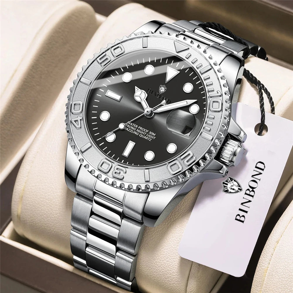 Nuevo Reloj Automático para Hombre, Bisel Deportivo, Digital Gris, Relojes de Lujo para Hombre, Relojes de Pulsera de Cuarzo de Moda, Regalos para Hombre, Todo por 1 Real