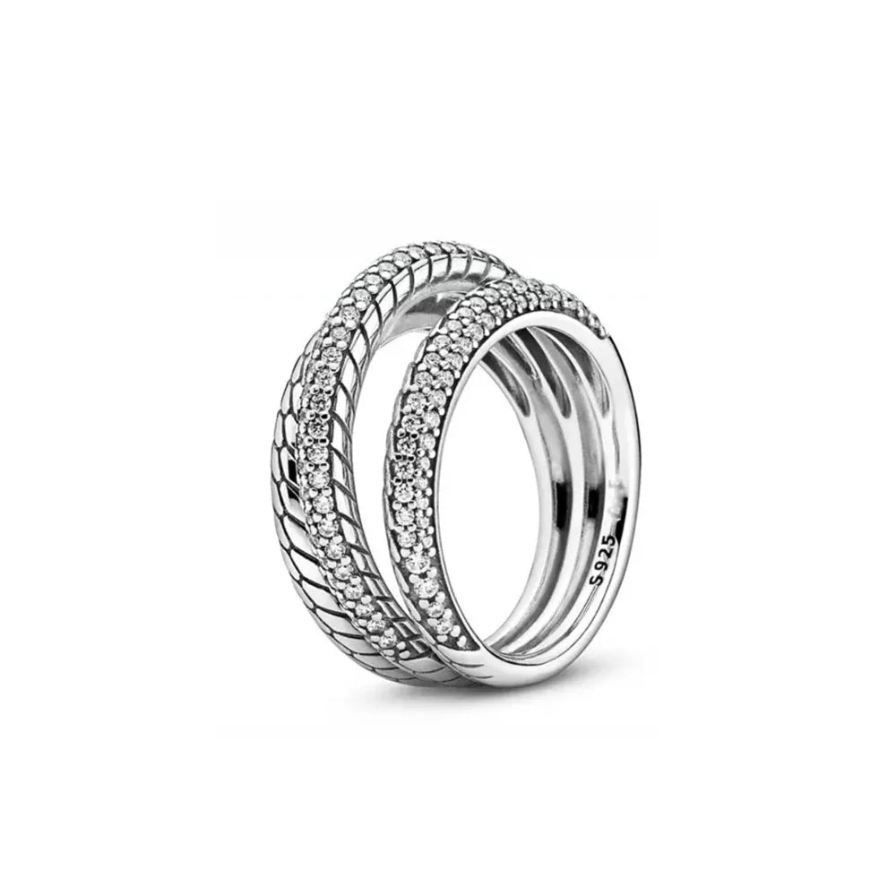 925er Silber Damenschmuck Ring Größe 6 7 8 9 Pinker Herz Zirkonia Stein Rot Schwarz Ringe DIY Geburtstagsgeschenk Party