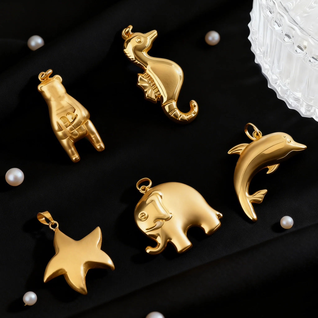 Hot Selling Pendant Africa Map Pendant Necklace Women Men Gold Plated Wholesale Fashion Stackable Jewelry Daily Wear Party Gift