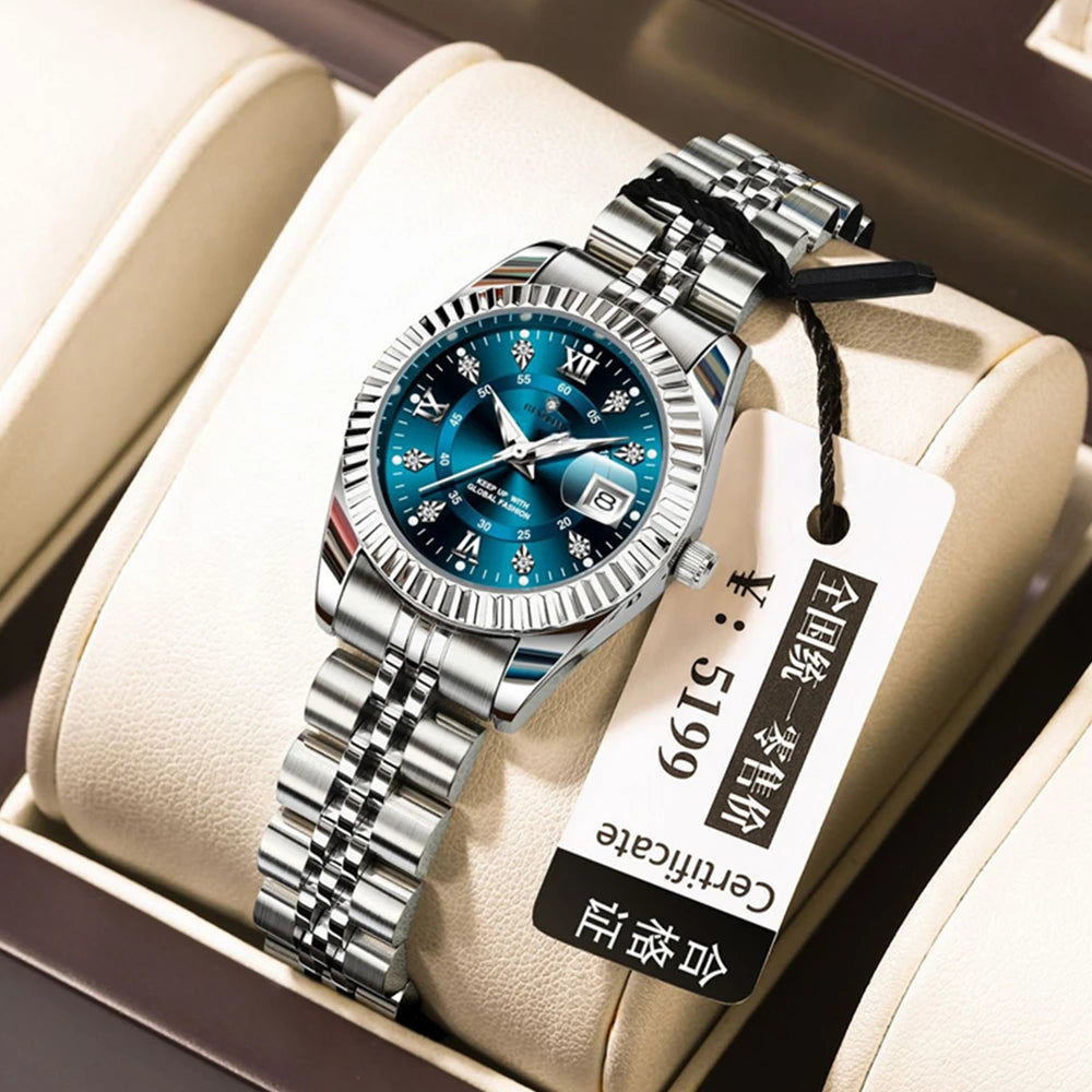Relojes de pulsera de cuarzo de moda de 28MM, nuevos relojes para mujer, reloj pequeño de oro de lujo con diamantes para mujer, todo por 1 real, reloj de mujer