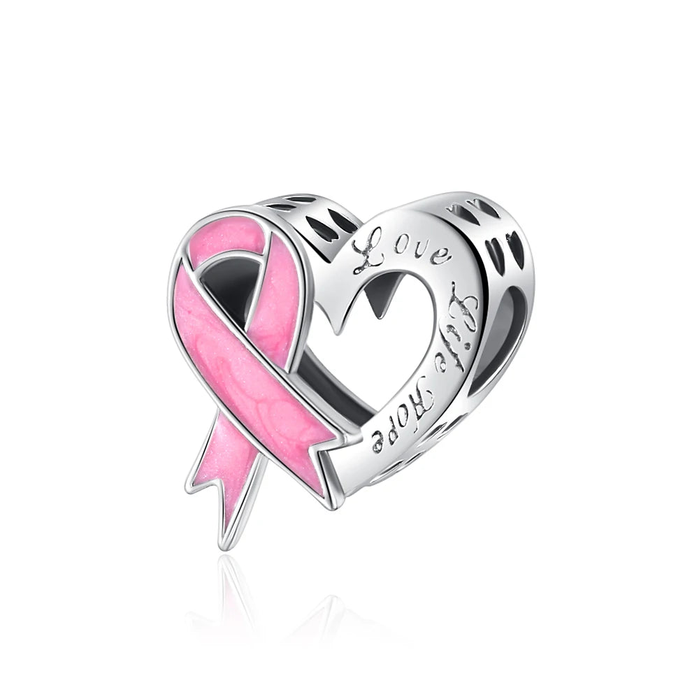 2026 Frühlings-Pink-Serie Ballon Schmetterling Blumen-Anhänger passend für S925 Europäische 925 Sterling Silber Armband Armreifen Halskette