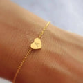 SUNIBI Herz-Anfangsbuchstaben 26 Buchstaben Armband für Frauen DIY Einfach Edelstahl Verstellbare Armbänder Schmuck Großhandel Dropshipping