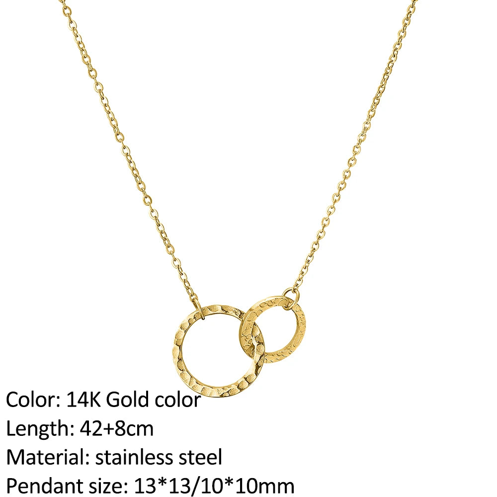 SUNIBI Vertical Bar Pendant Necklaces Stainless Steel Simple Long Lariat Chain Minimalist Dangle Necklace for Women Jewelry Gift