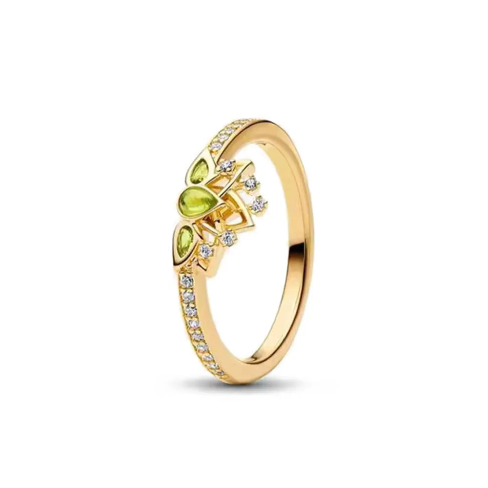 925 Silberring, neu, heiß begehrt, goldfarbene Ringe, für jeden Anlass geeignet, Armband und Halskette passend, DIY Geburtstagsgeschenk