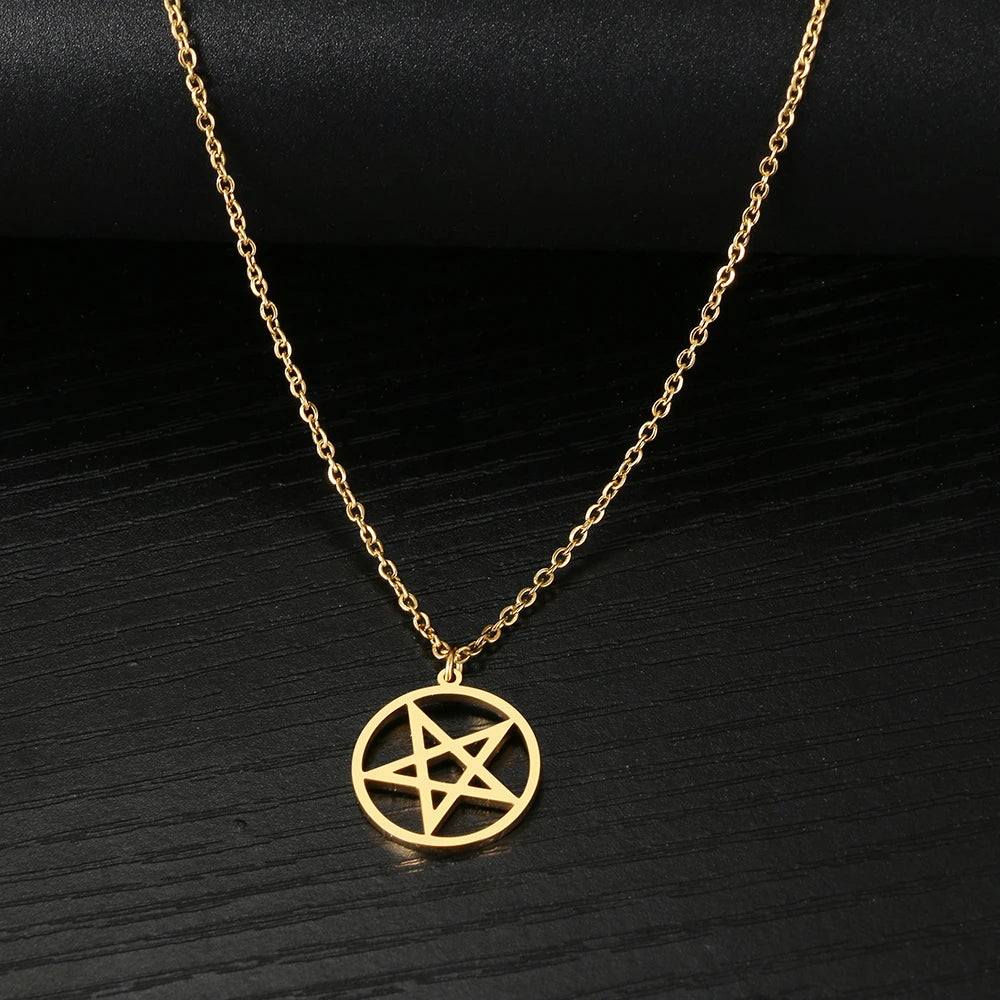 DOTOFI Four Leaf Clover Pendant Necklace For Women Stainless Steel Quality Fashion Jewelry