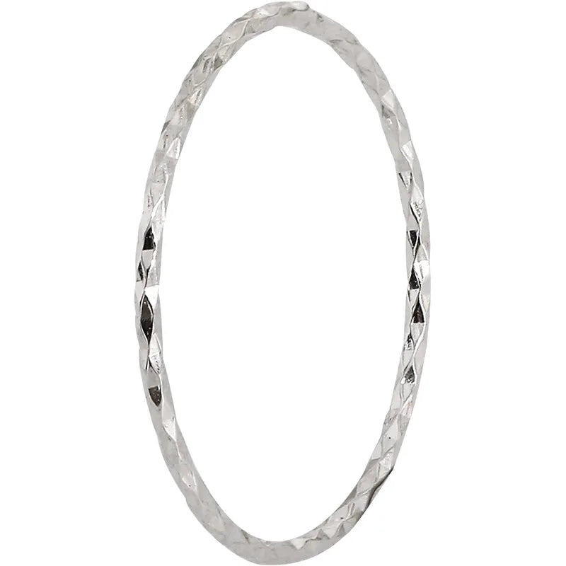 925 Sterling Silber schlichter und vielseitiger schlichter Ring, faltbarer Ring, Party-Schmuckaccessoires für Damen und Mädchen