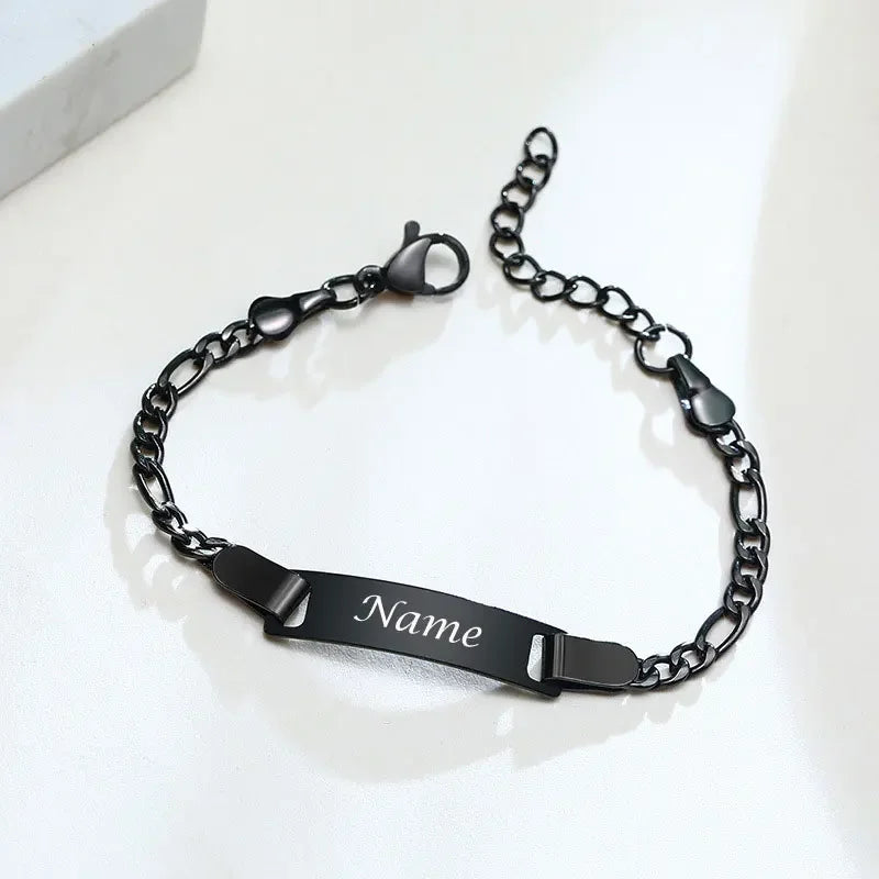 Personalisierte Baby-Namensarmbänder, antiallergisch, Edelstahl, Taufarmreif, Schmuck, individuelle Geschenke für Jungen und Mädchen, Familie, Liebe