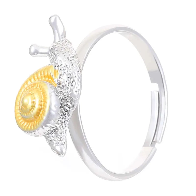 Vintage Niedliche Schnecken Ohrstecker für Frauen Personalisierte Gold Silber Farbe Insekten Ohrringe Ring Partys Verabredungen Schmuck Accessoires