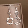 Edelstahl Ohrringe Bohemian Sonne Mond Totem Anhänger Neue Senior Statement Temperament Hängeohrringe Für Frauen Schmuck Geschenk