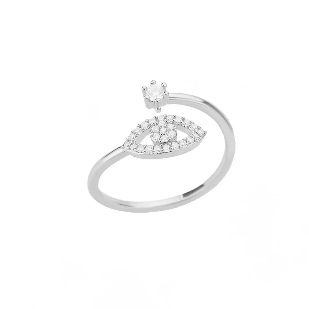 Böse Augen Ringe für Damen Edelstahl Türkischer Augenring Hochzeit Gothische Ästhetik Schmucksets anillos bague bijoux