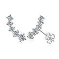 NeeTim Pendientes de Moissanita de 1,16 qt para Mujer, Pendientes de Tuerca con Gema de Moissanita y Diamante de Laboratorio de Plata de Ley 925, Joyería Fina