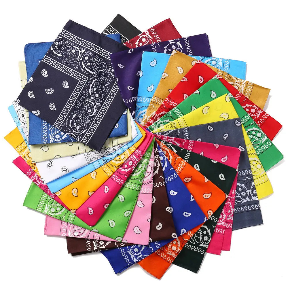 Pañuelo Bandana Hip Hop para Mujeres, Niñas, Niños, Punk, Cuadrado, Diadema, Accesorios para el Pelo, Moda Bohemia 2024